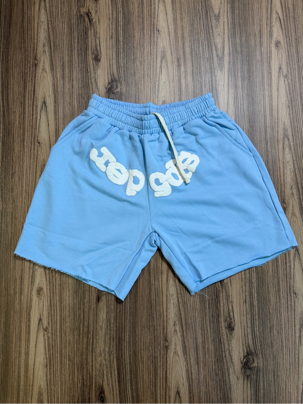Spyder Light Blue Athletic Drawstring Shorts with White Logo